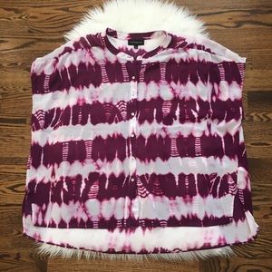 EUC Lane Bryant purple tie-dye top 22